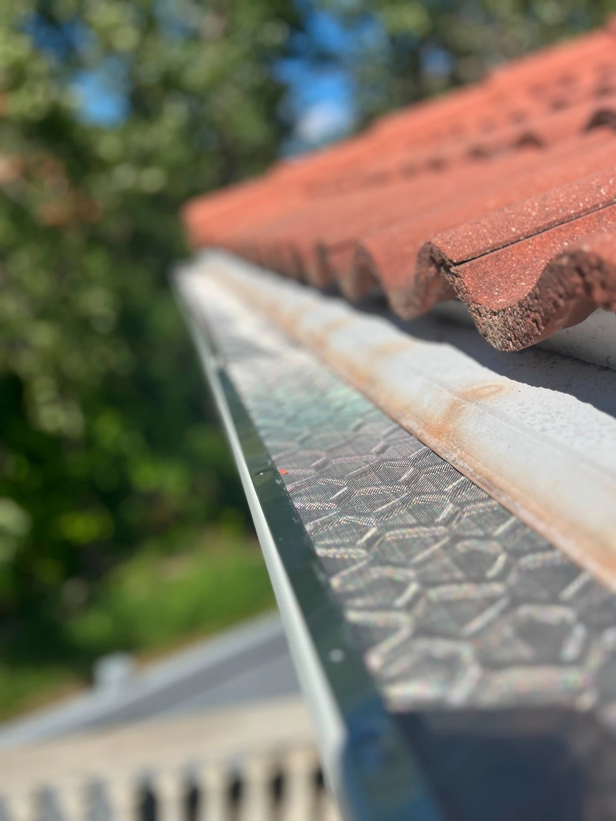 Close-up of the fine micro-mesh surface